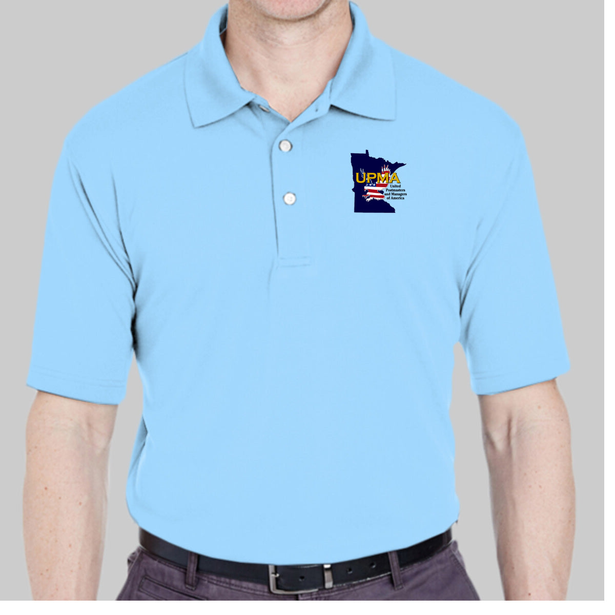 MINNESOTA State Logo Unisex Performance Polo Shirt Embroidered