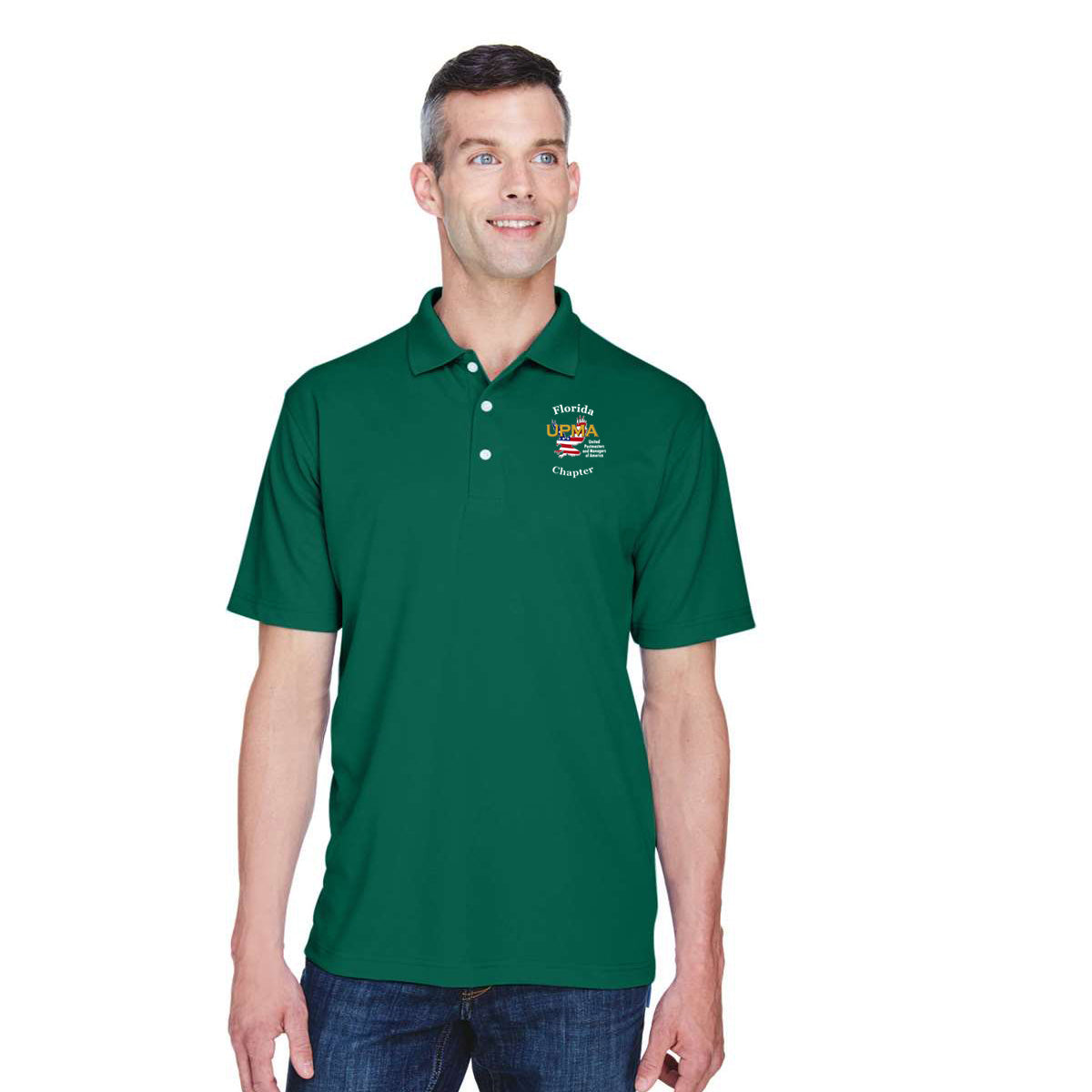 FLORIDA Logo Unisex Performance Polo Shirt Embroidered