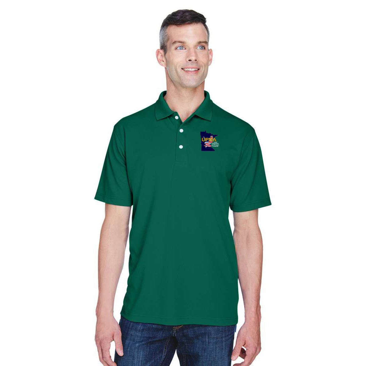 MINNESOTA State Logo Unisex Performance Polo Shirt Embroidered