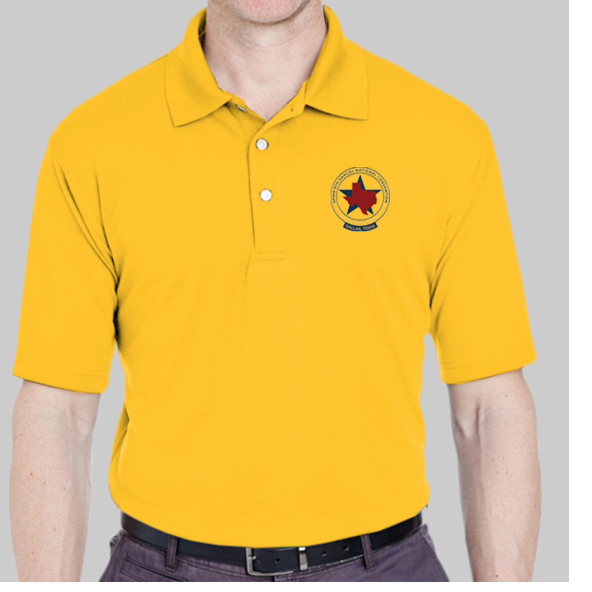 FIRST TIMERS 2025 DALLAS Logo unisex Performance Polo Shirt Embroidered