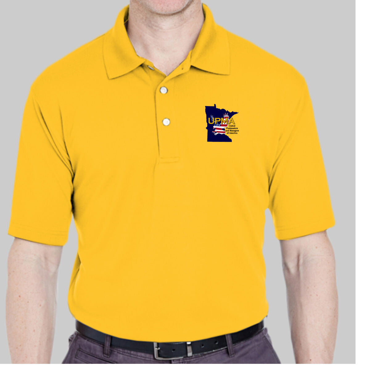 MINNESOTA State Logo Unisex Performance Polo Shirt Embroidered
