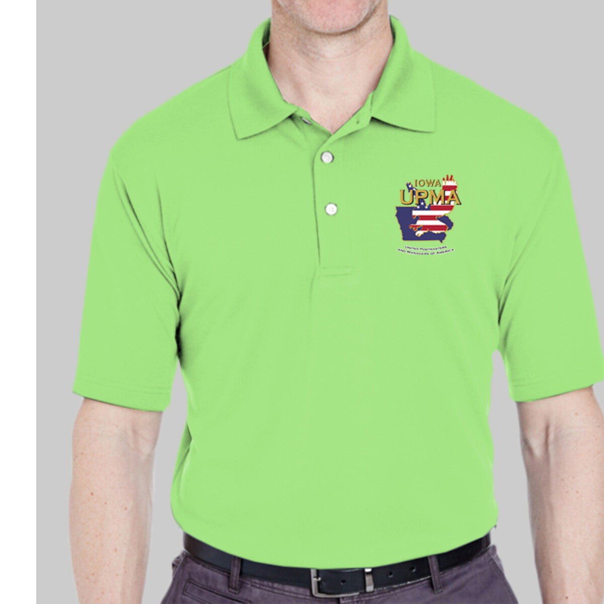 IOWA Logo Unisex Performance Polo Embroidered