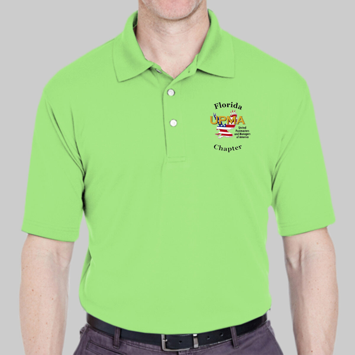 FLORIDA Logo Unisex Performance Polo Shirt Embroidered