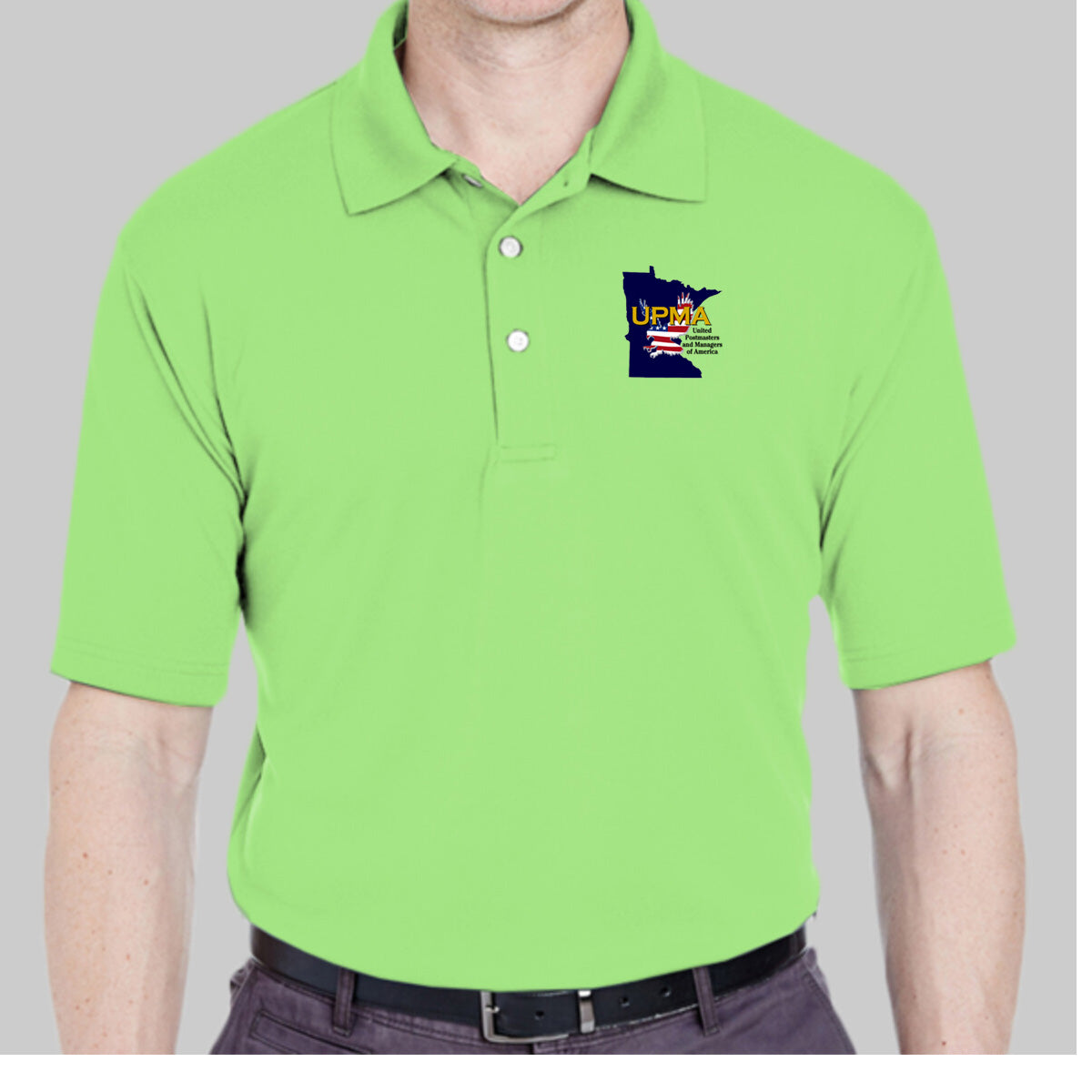 MINNESOTA State Logo Unisex Performance Polo Shirt Embroidered