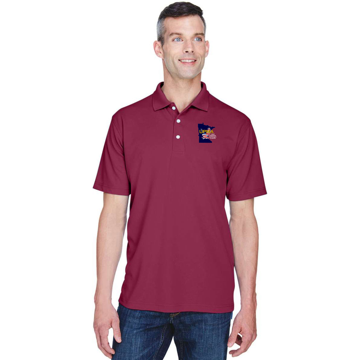 MINNESOTA State Logo Unisex Performance Polo Shirt Embroidered