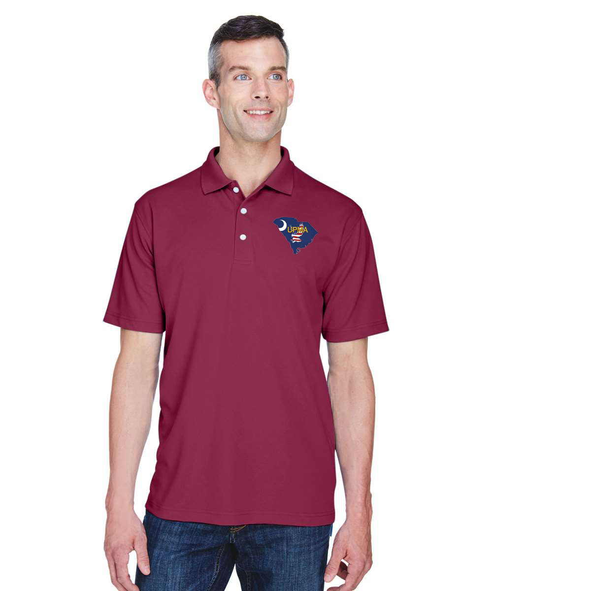 SOUTH CAROLINA Logo Unisex Performance Polo Shirt Embroidered