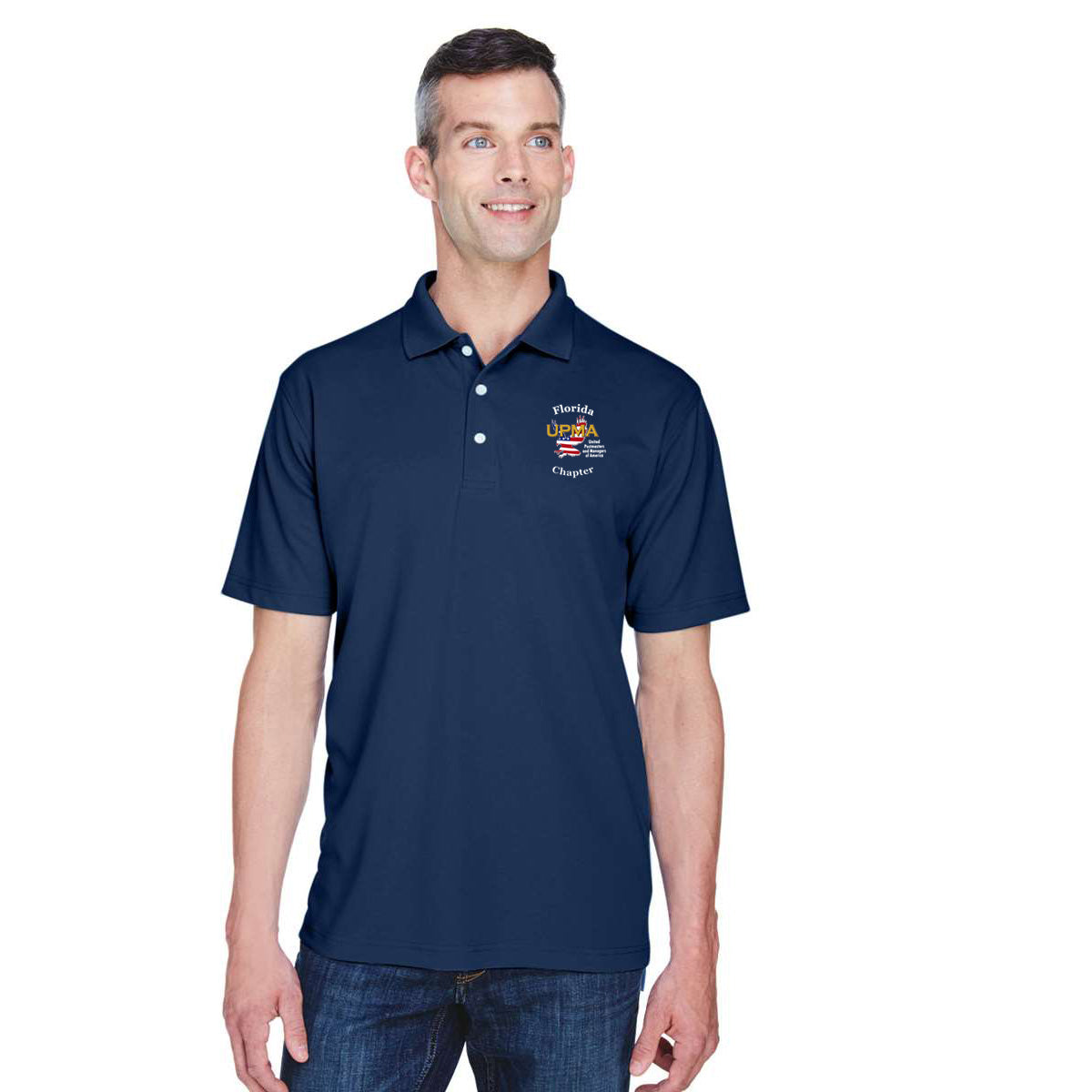 FLORIDA Logo Unisex Performance Polo Shirt Embroidered