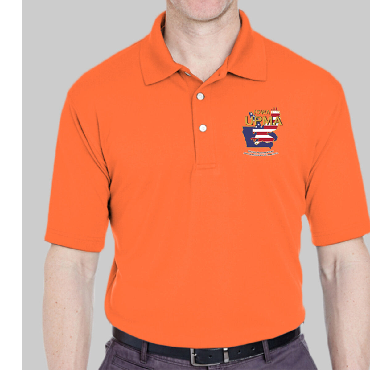 IOWA Logo Unisex Performance Polo Embroidered