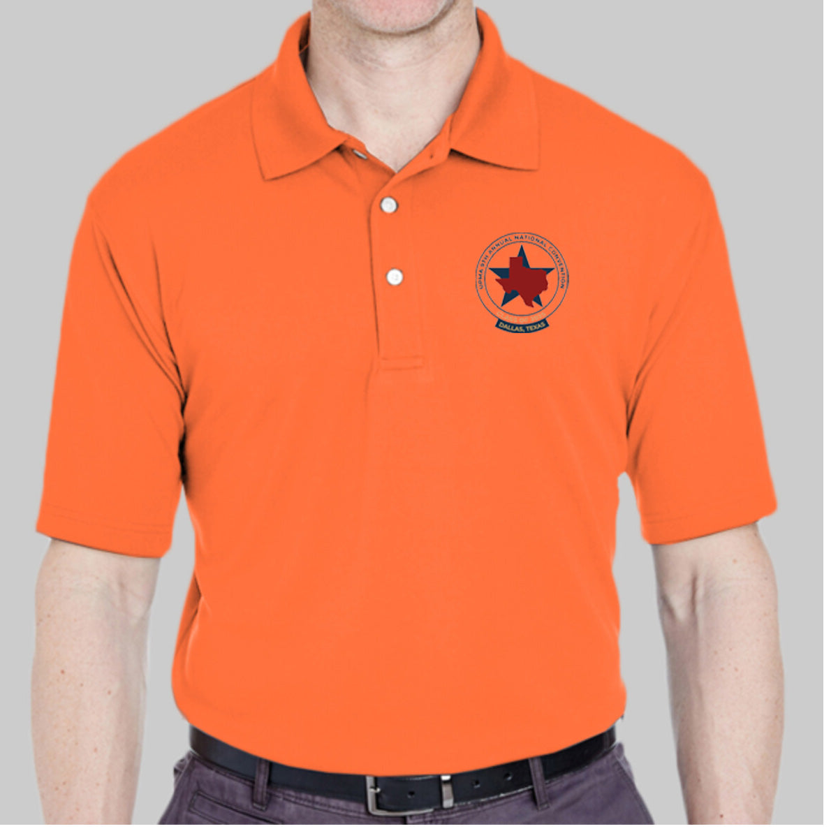 FIRST TIMERS 2025 DALLAS Logo unisex Performance Polo Shirt Embroidered