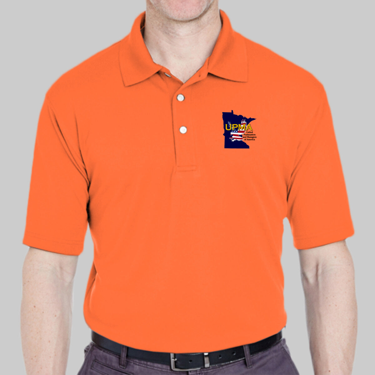 MINNESOTA State Logo Unisex Performance Polo Shirt Embroidered