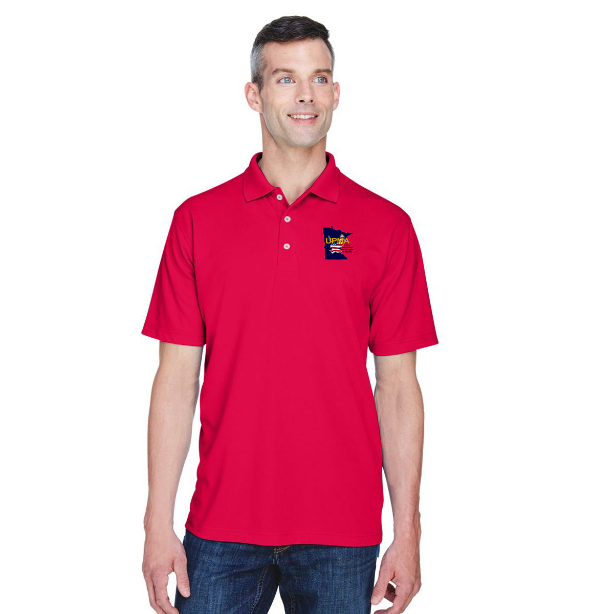 MINNESOTA State Logo Unisex Performance Polo Shirt Embroidered
