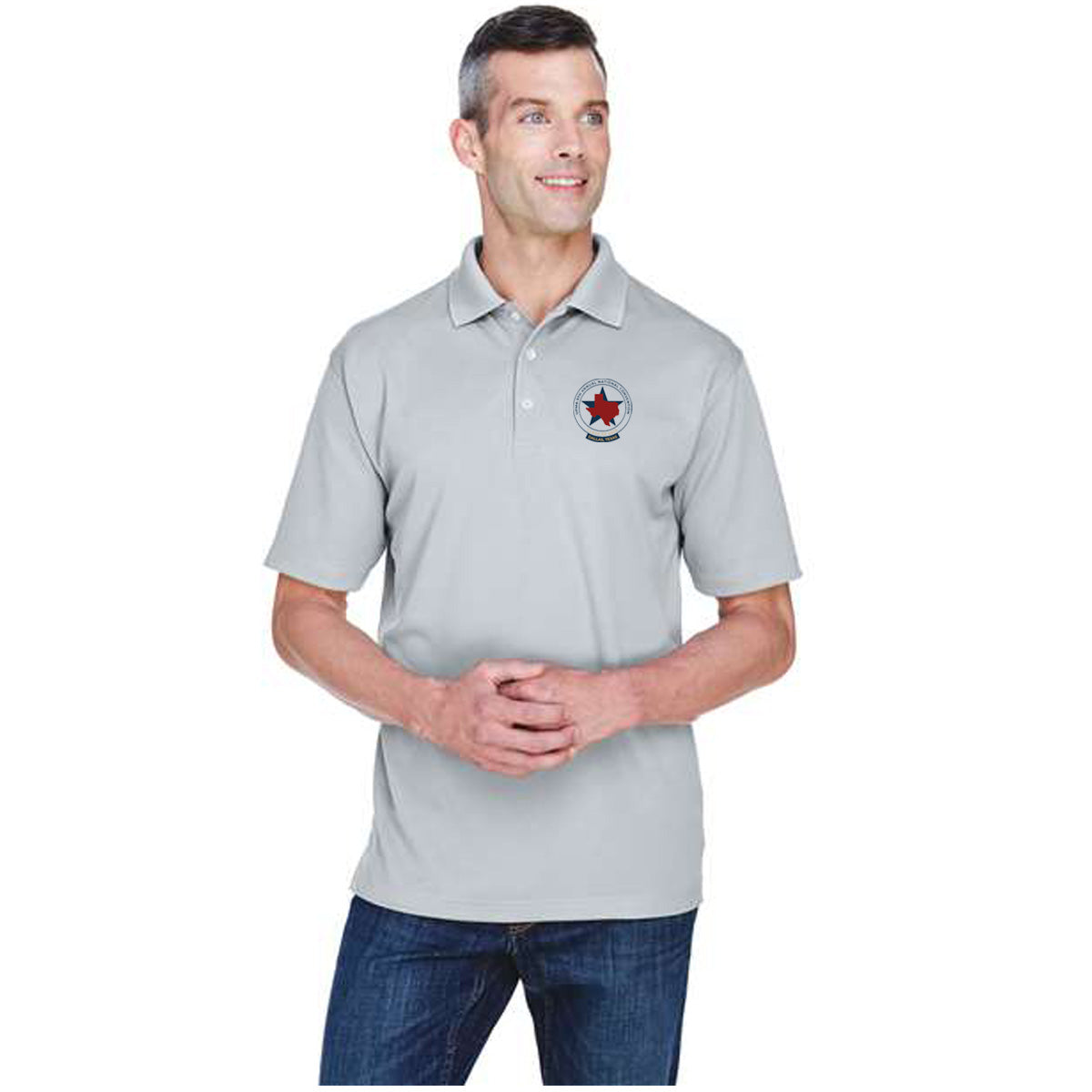 FIRST TIMERS 2025 DALLAS Logo unisex Performance Polo Shirt Embroidered