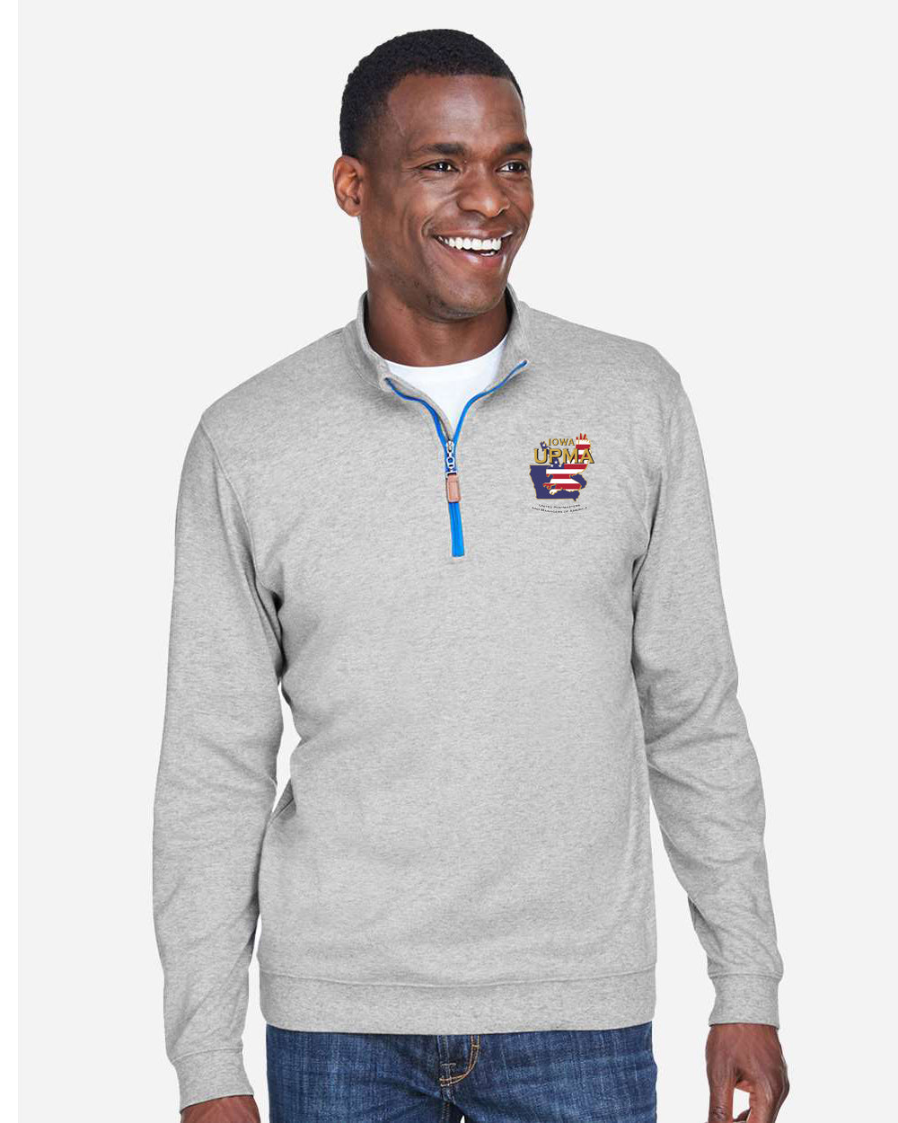 IOWA Logo Men's Embroidered Performance Quarter-Zip Pullover