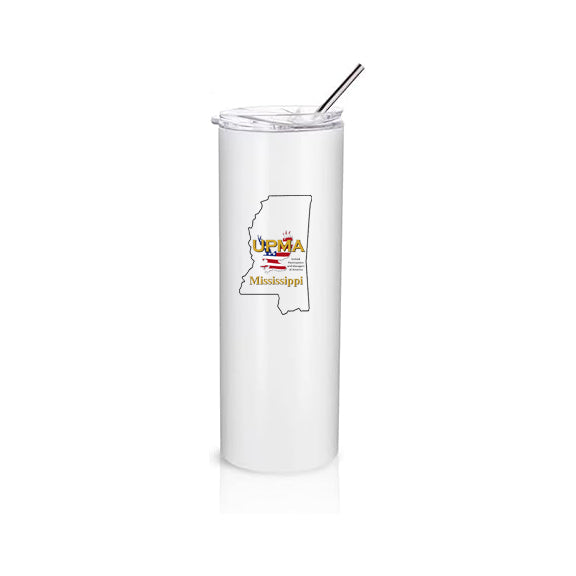 MISSISSIPPI State Logo Stainless Steel Tumbler with Lid 20 oz.