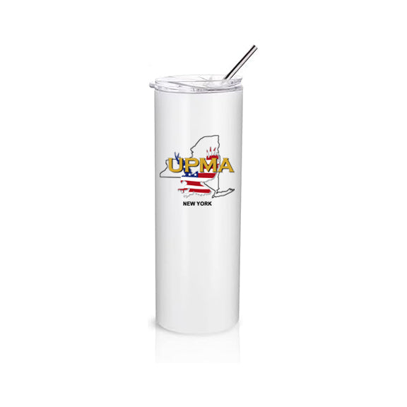 NEW YORK State Logo Stainless Steel Tumbler with Lid 20 oz.