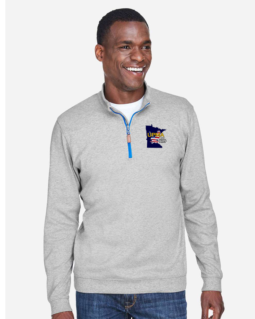 MINNESOTA State Logo Men's Embroidered Performance Quarter-Zip Pullover