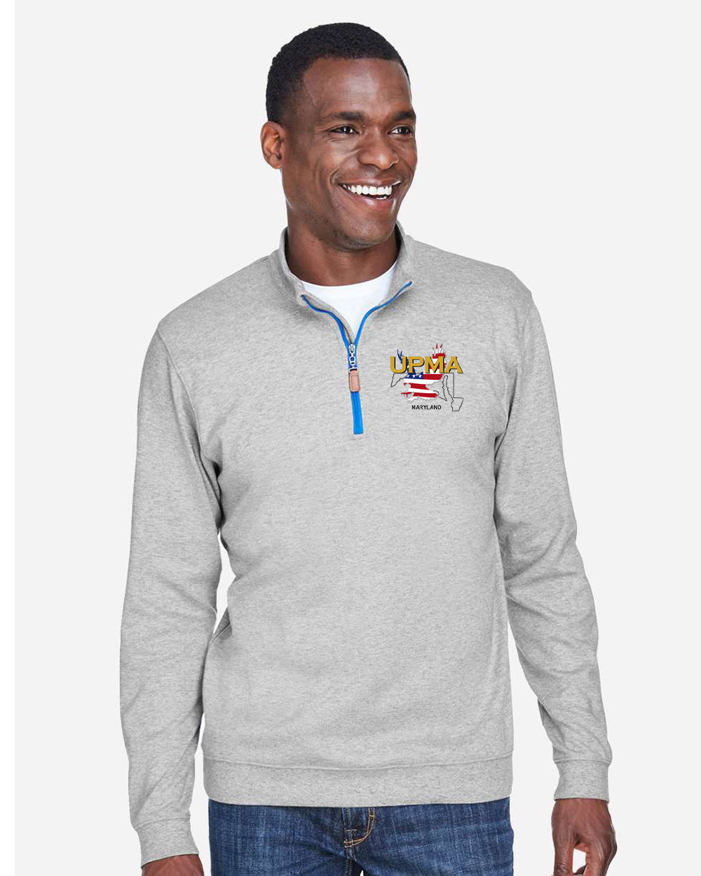 MARYLAND State Logo unisex Embroidered Performance Quarter-Zip Pullover