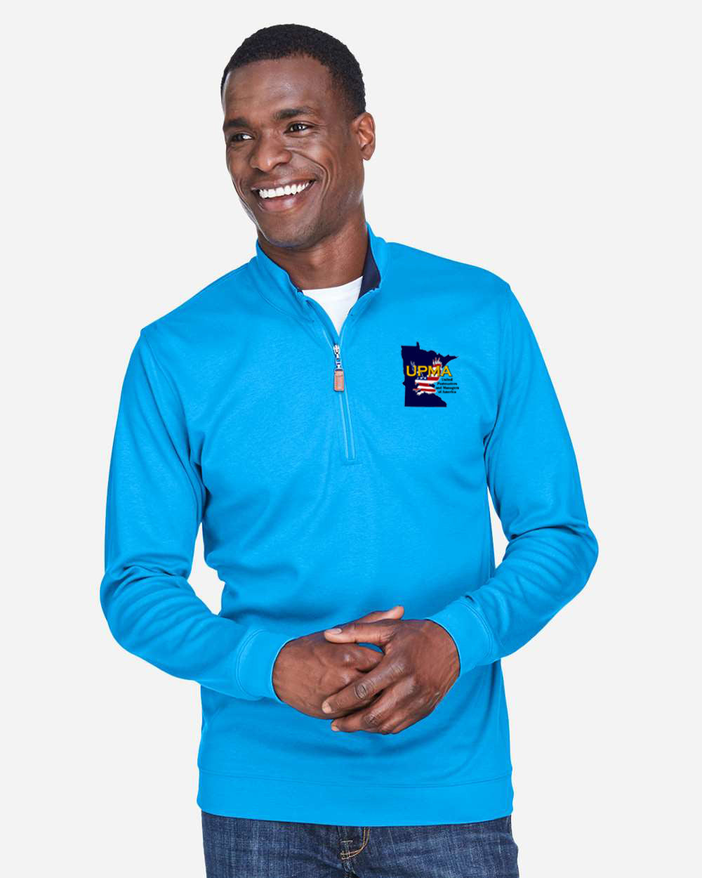 MINNESOTA State Logo Men's Embroidered Performance Quarter-Zip Pullover
