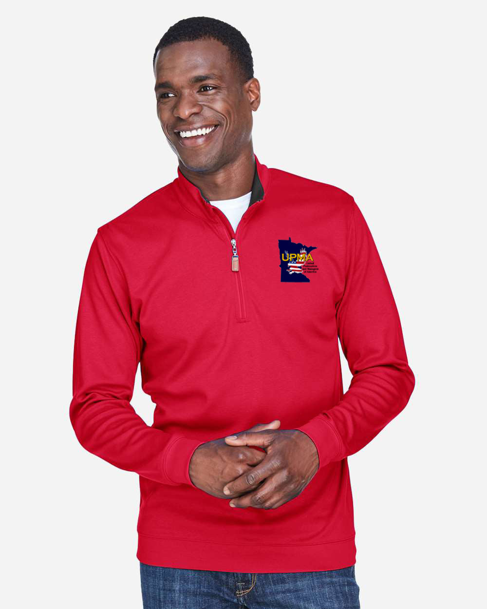 MINNESOTA State Logo Men's Embroidered Performance Quarter-Zip Pullover