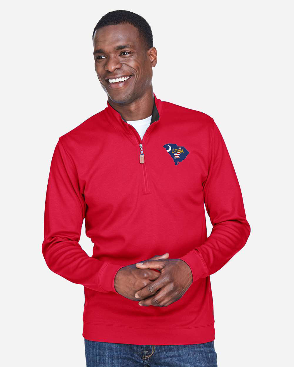 SOUTH CAROLINA Logo Men's Embroidered Performance Quarter-Zip Pullover
