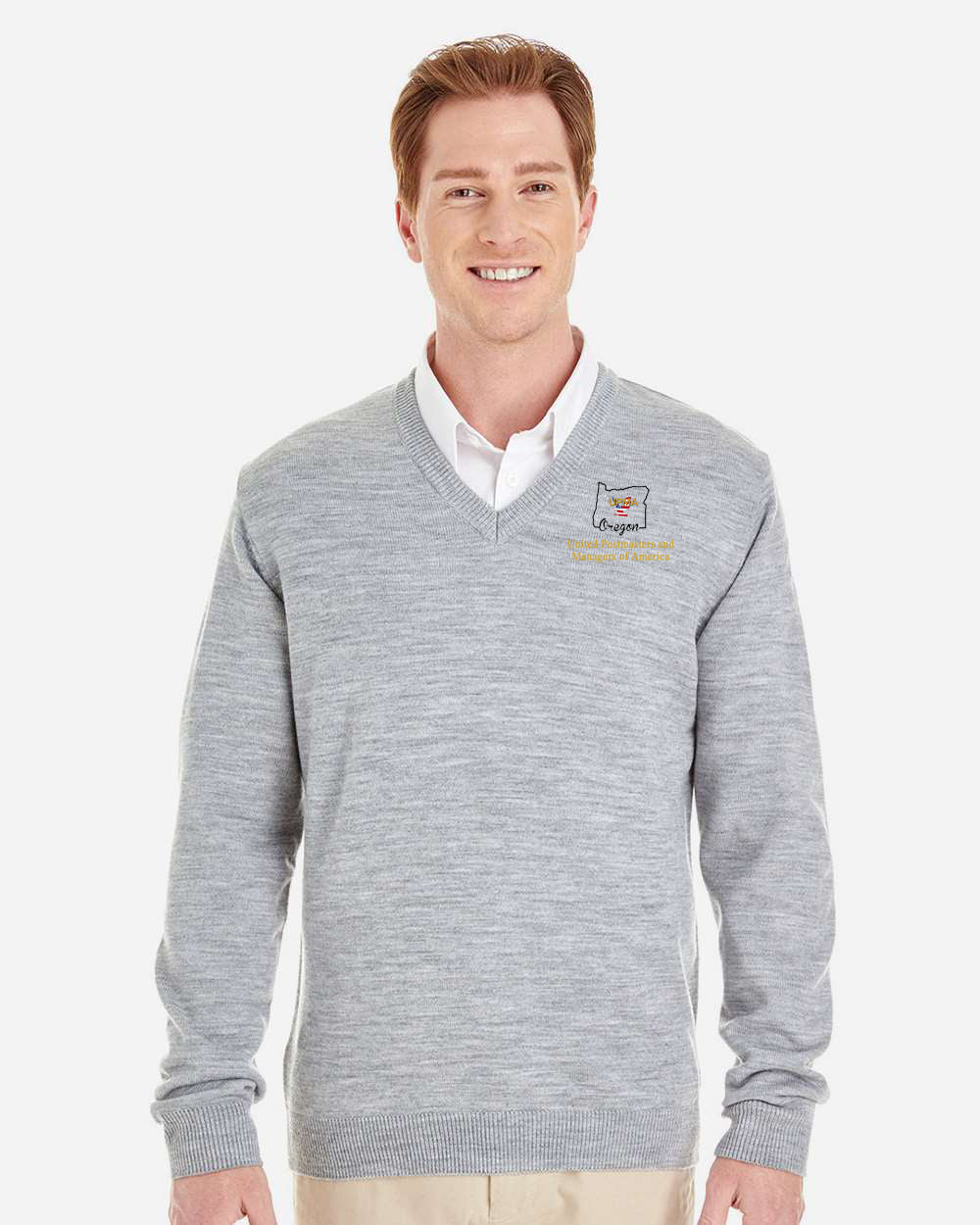 OREGON  Embroidered Unisex Pilbloc™ V-Neck Sweater