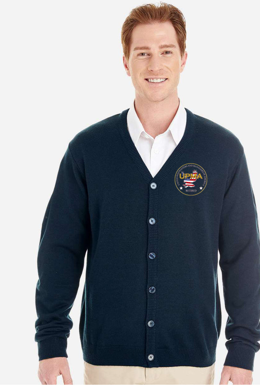 RETIRED Embroidered Men's Classics Button Cardigan Sweater