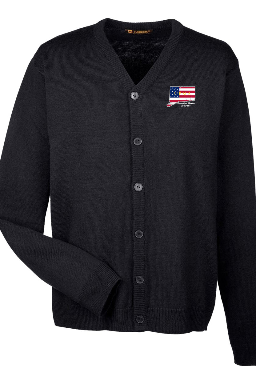 CONNECTICUT Embroidered Men's  Classics  Button Cardigan Sweater