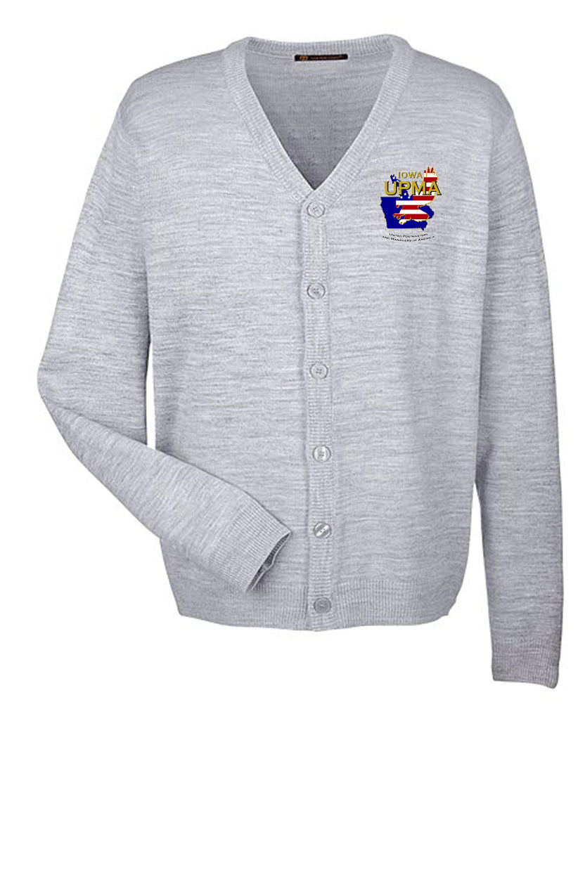 IOWA Embroidered Men's  Classics  Button Cardigan Sweater