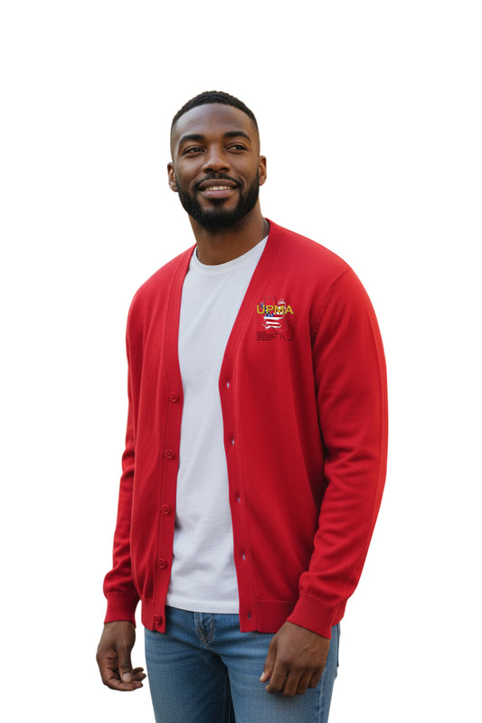 CALIFORNIA  Embroidered Men's  Classics  Button Cardigan Sweater