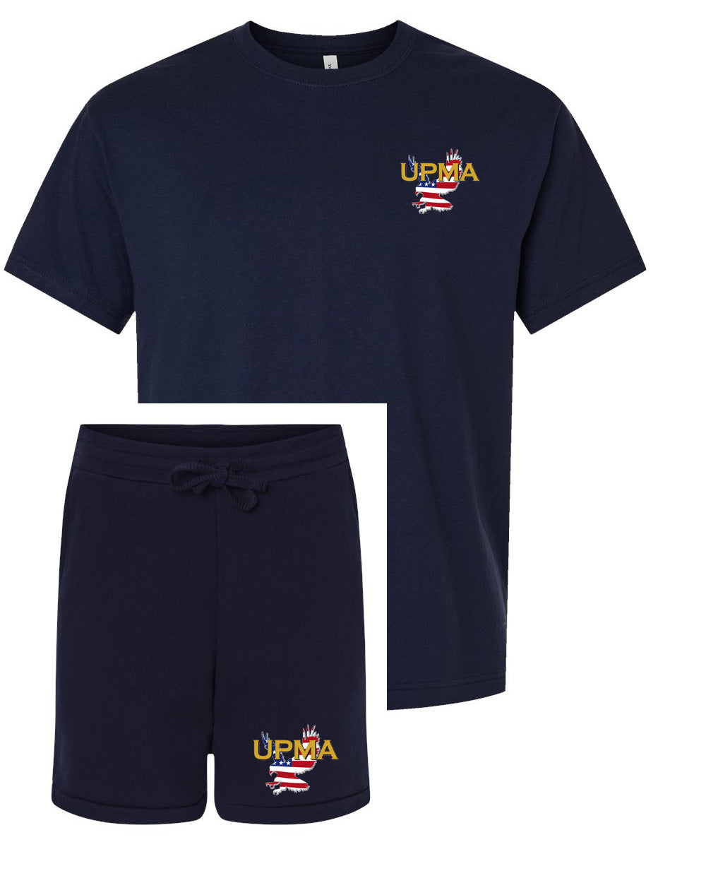 Tshirt and Shorts Set Embroidered National Logo on both