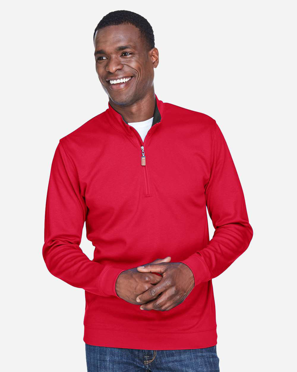 HAWAII State Logo Men's Embroidered Performance Quarter-Zip Pullover