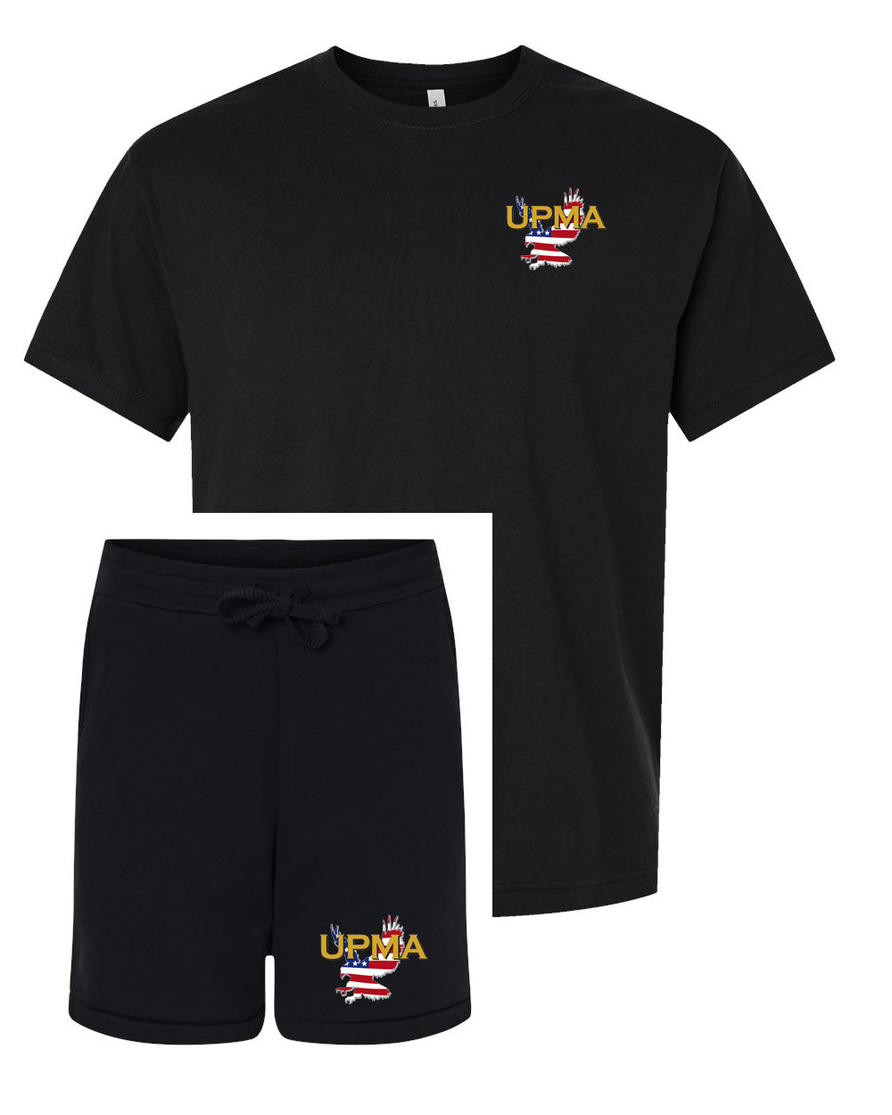 Tshirt and Shorts Set Embroidered National Logo on both