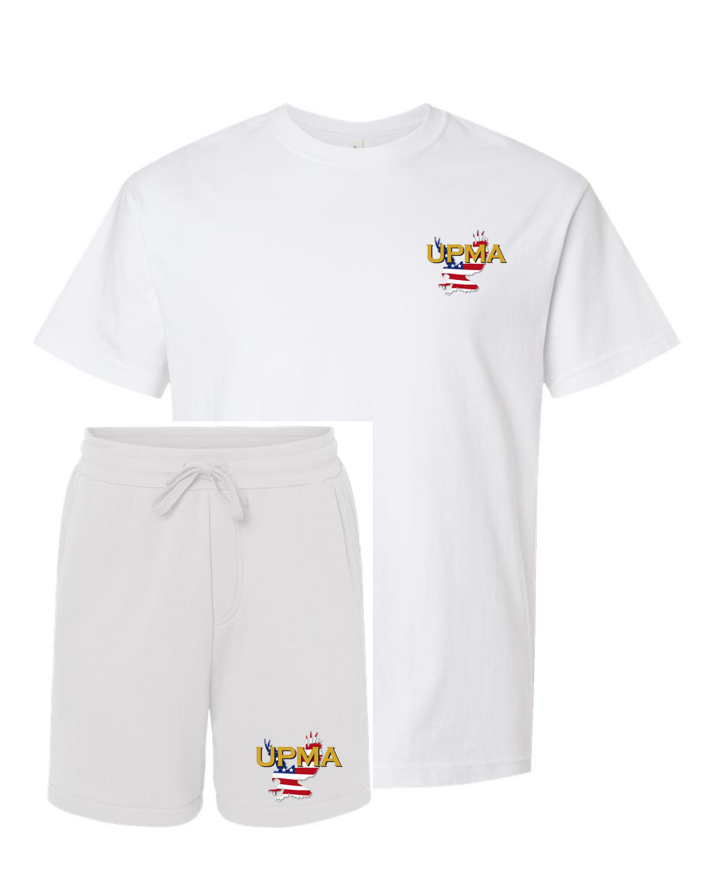 Tshirt and Shorts Set Embroidered National Logo on both