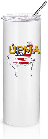 WISCONSIN STATE Stainless Steel Tumbler with Lid 20 oz.