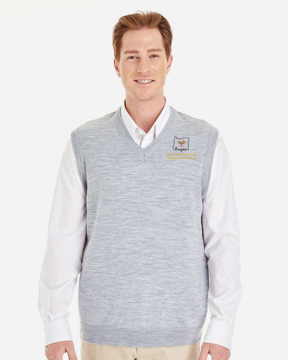 OREGON Embroidered Unisex Pilbloc™ V-Neck Sweater Vest