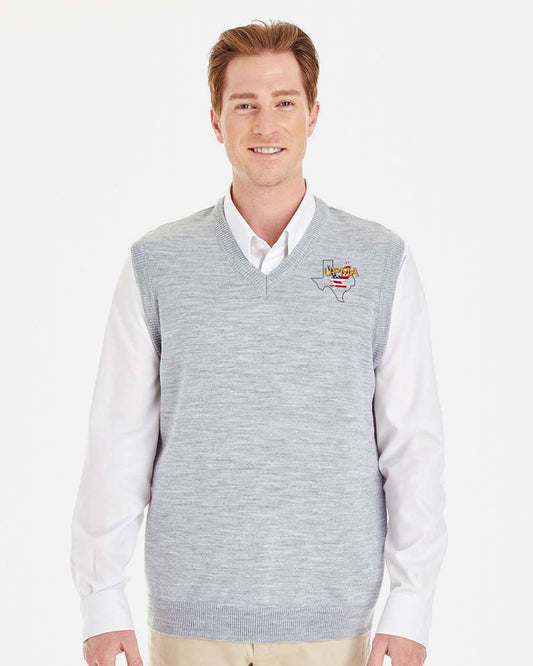 TEXAS Embroidered Unisex Pilbloc™ V-Neck Sweater Vest