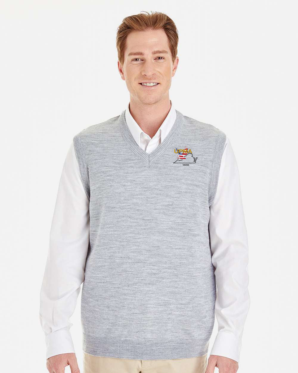 Embroidered VIRGINIA  Unisex Pilbloc™ V-Neck Sweater Vest