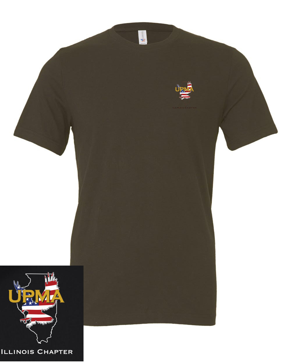 ILLINOIS Unisex Printed Jersey Tee