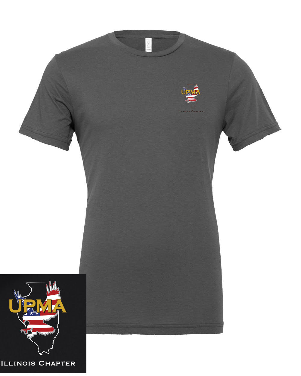 ILLINOIS Unisex Printed Jersey Tee