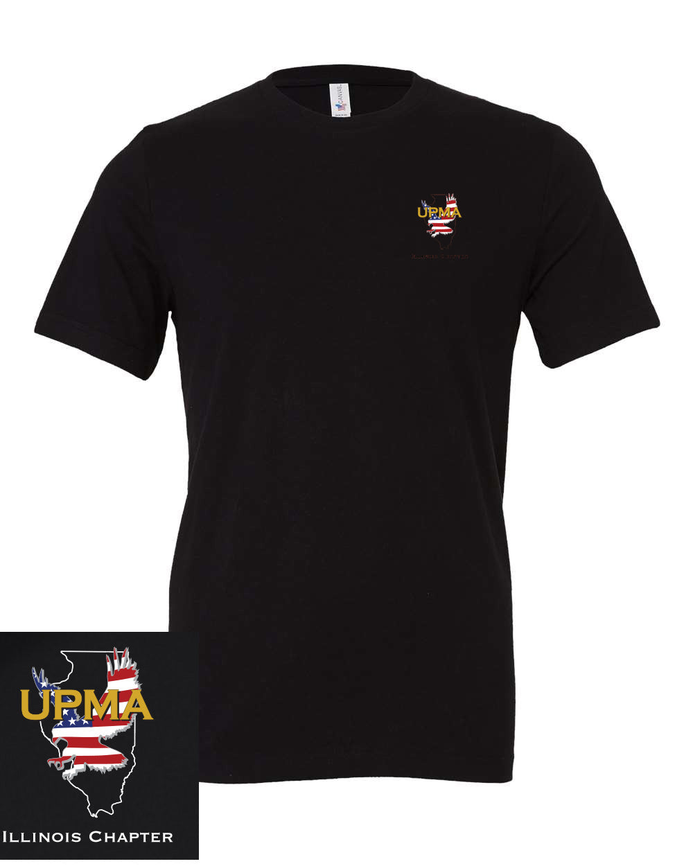 ILLINOIS Unisex Printed Jersey Tee