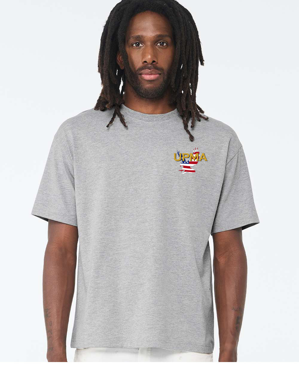 Heavy Weight NATIONAL Logo Embroidered 10oz Tee