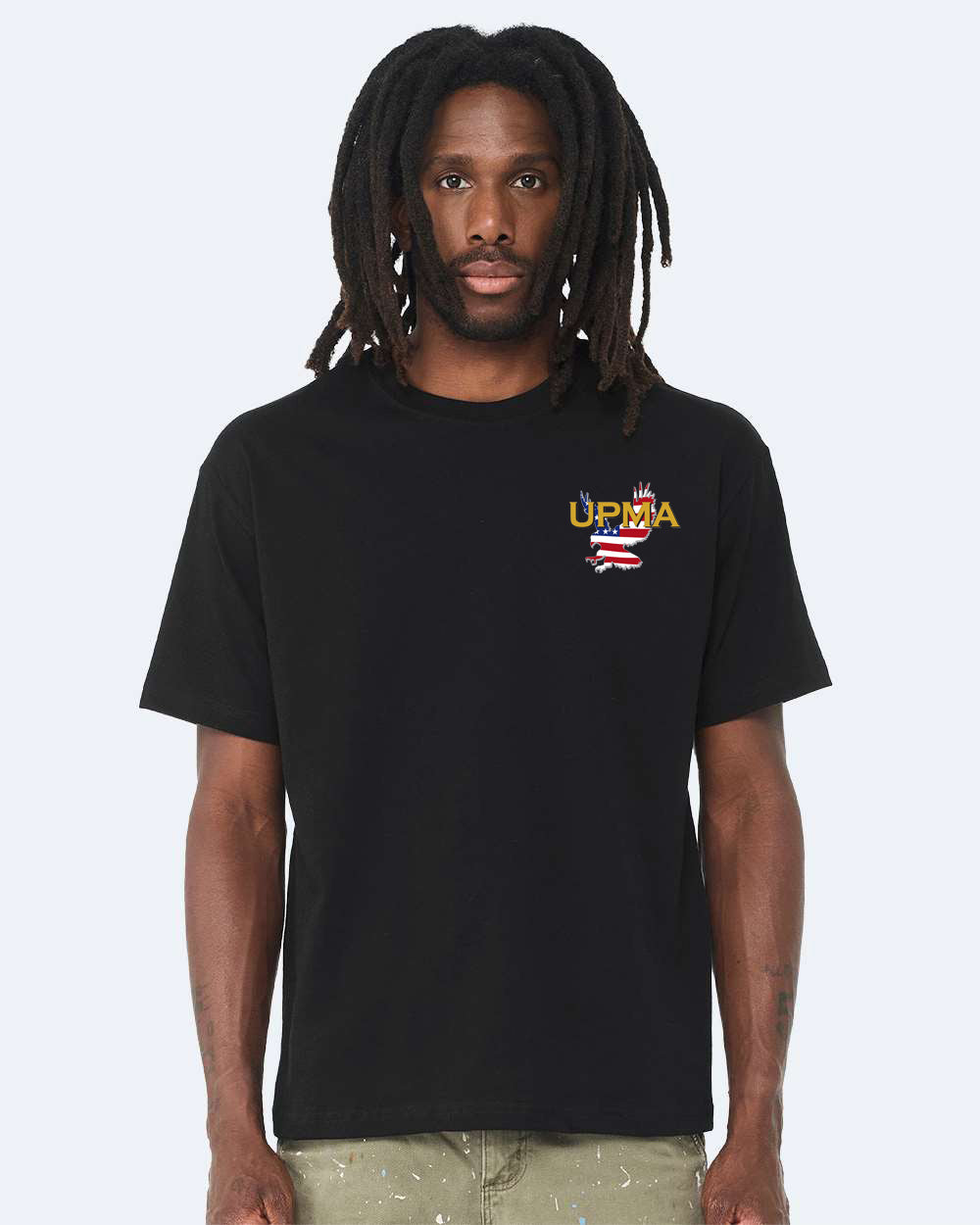 Heavy Weight NATIONAL Logo Embroidered 10oz Tee