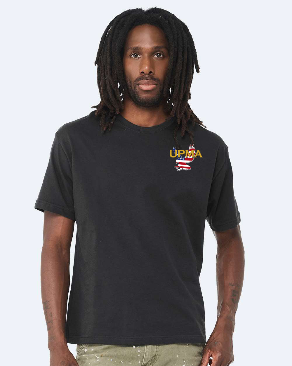 Heavy Weight NATIONAL Logo Embroidered 10oz Tee