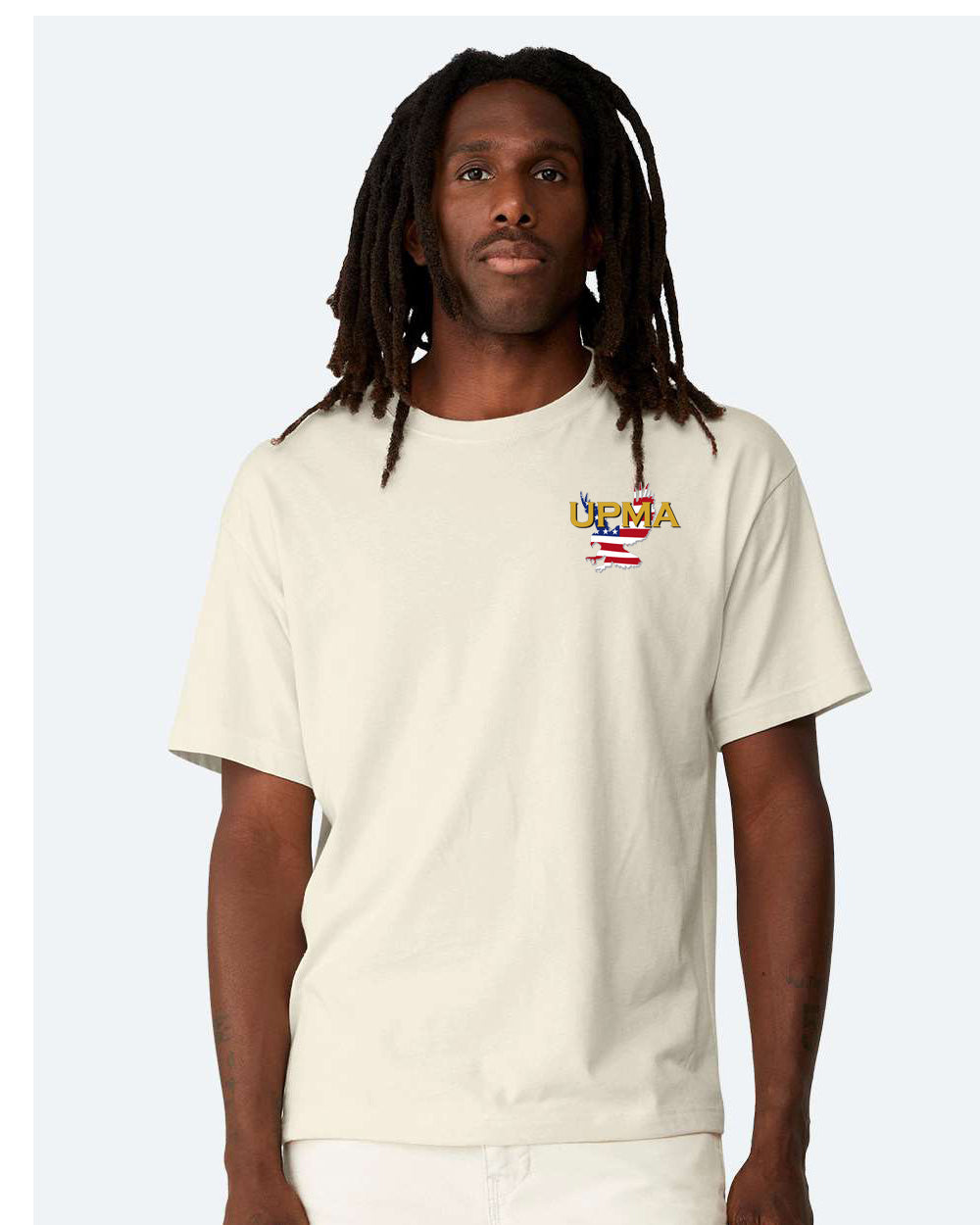 Heavy Weight NATIONAL Logo Embroidered 10oz Tee