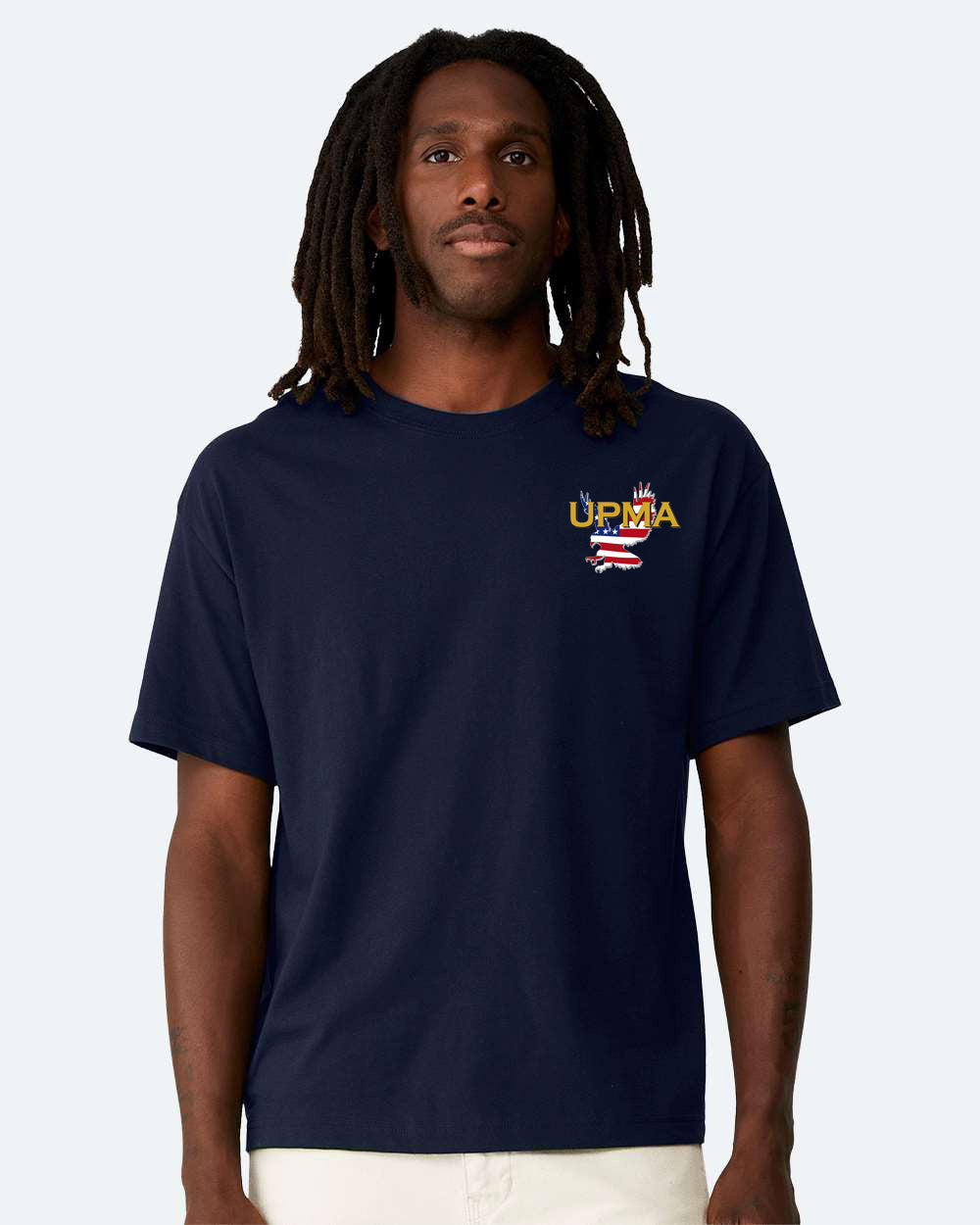 Heavy Weight NATIONAL Logo Embroidered 10oz Tee