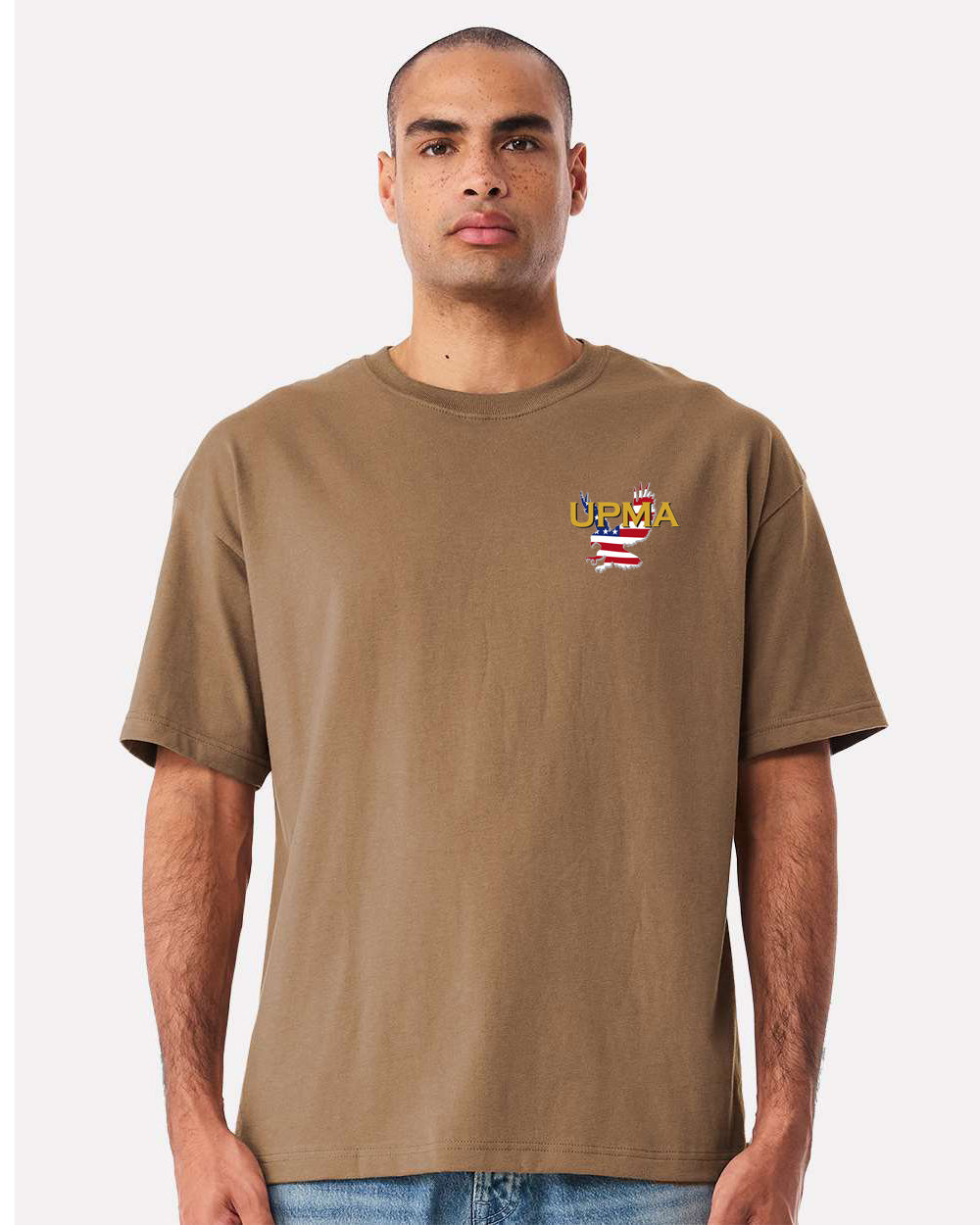 Heavy Weight NATIONAL Logo Embroidered 10oz Tee