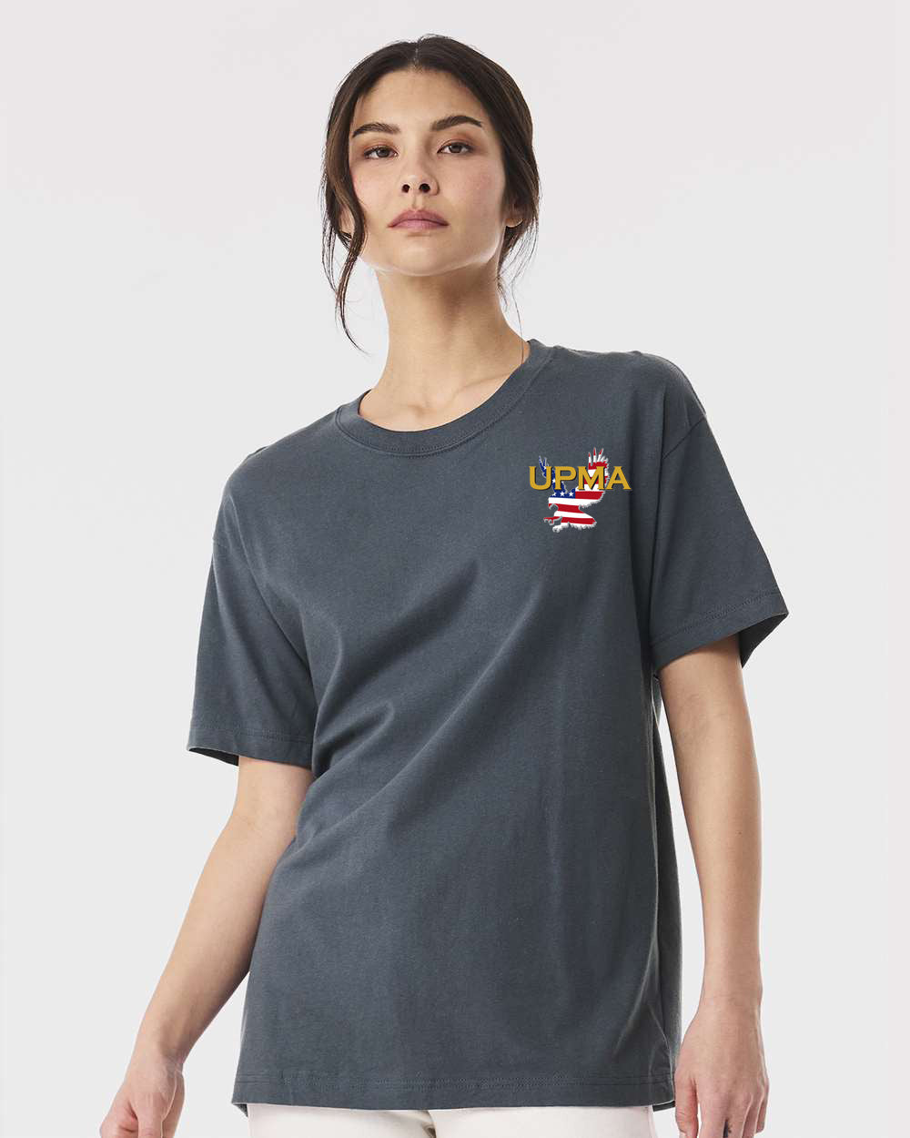 Heavy Weight NATIONAL Logo Embroidered 10oz Tee