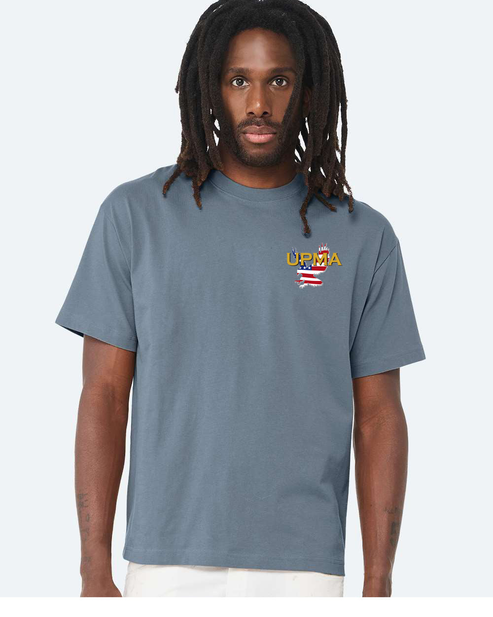 Heavy Weight NATIONAL Logo Embroidered 10oz Tee