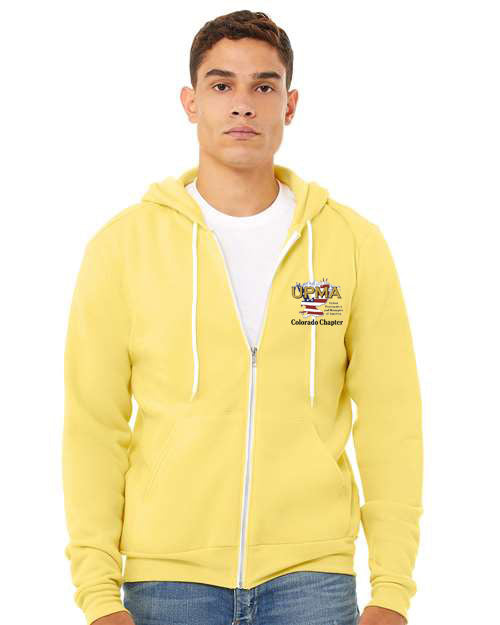 Embroidered COLORADO  Unisex Sponge Fleece Full-Zip Hoodie Sweatshirt