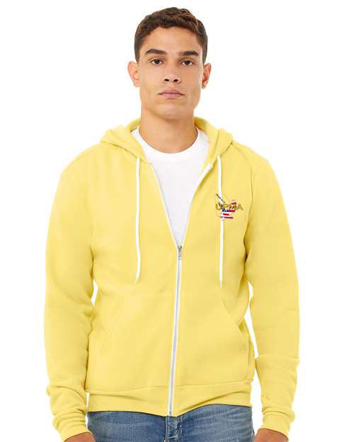Embroidered GEORGIA Unisex Sponge Fleece Full-Zip Hoodie Sweatshirt